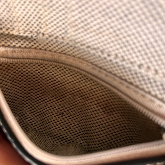 DOONEY & BOURKE Vntage Compact Fold Leather Croc Embossed Wristlet Wallet - Picture 6 of 8